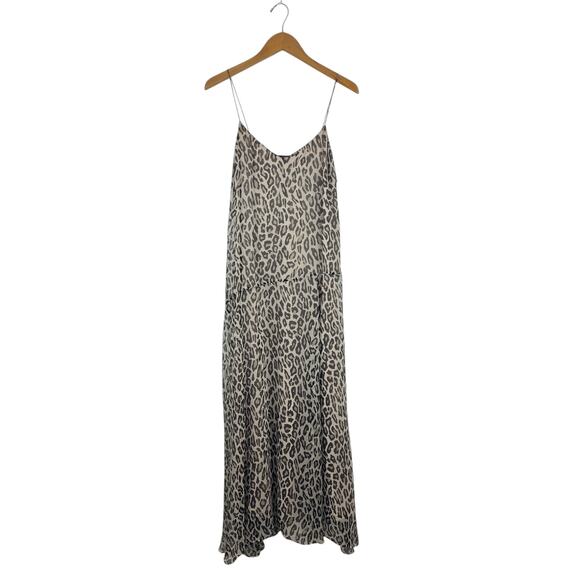 Theory Leopard Print Silk Cami Dress - Picture 2 of 6